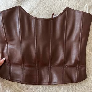 Miaou size small brown corset top
